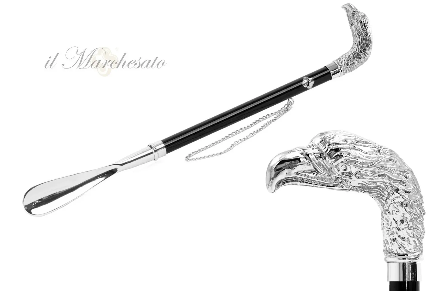 il Marchesato Silver plated shoehorn