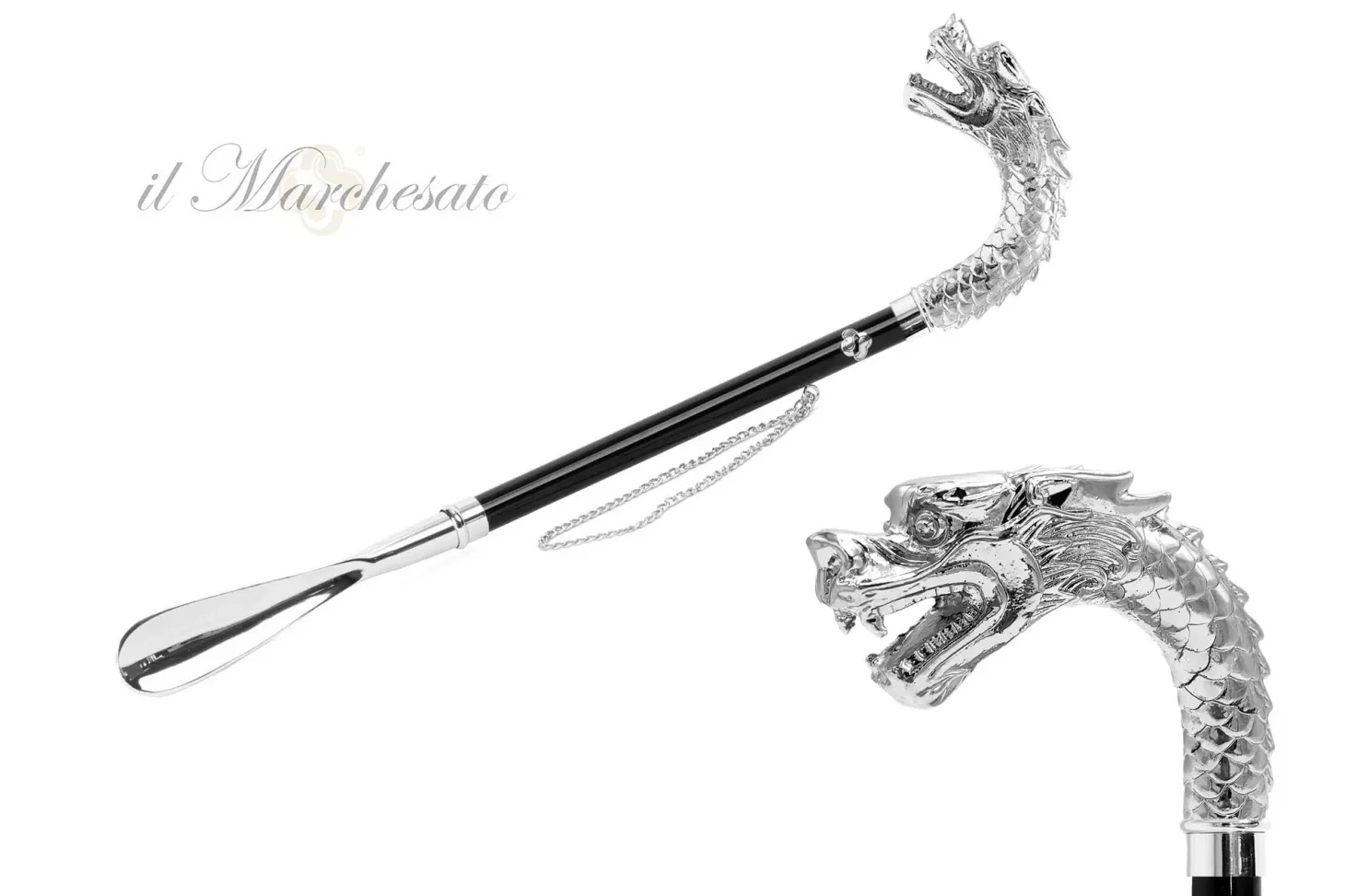 il Marchesato Silver plated shoehorn