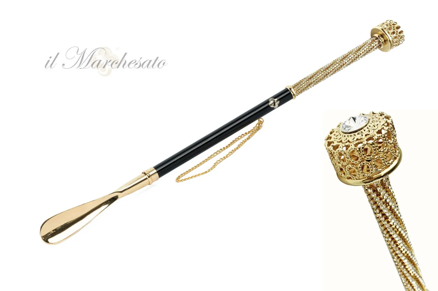 il Marchesato Silver plated shoehorn