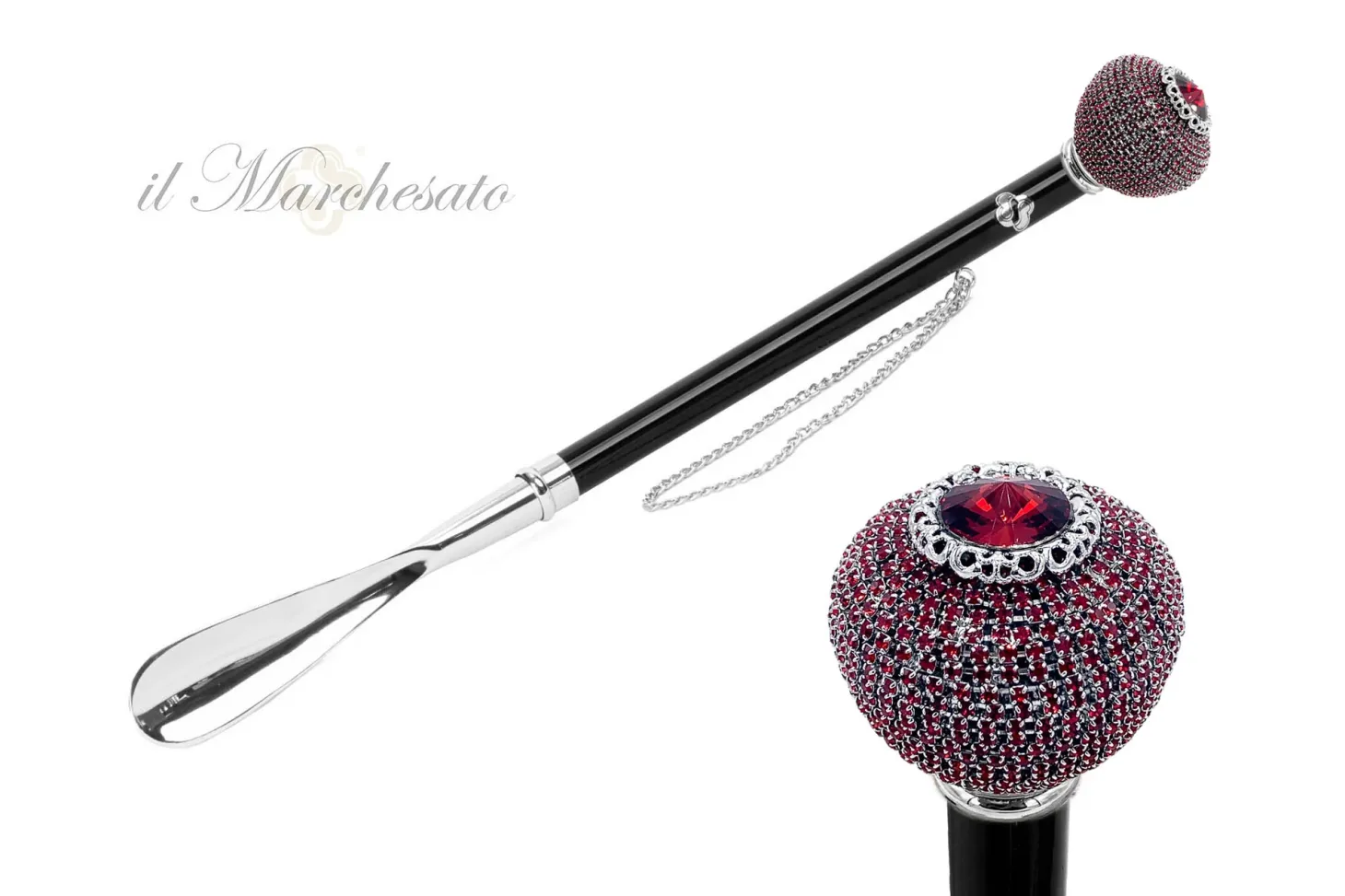 il Marchesato Silver plated shoehorn