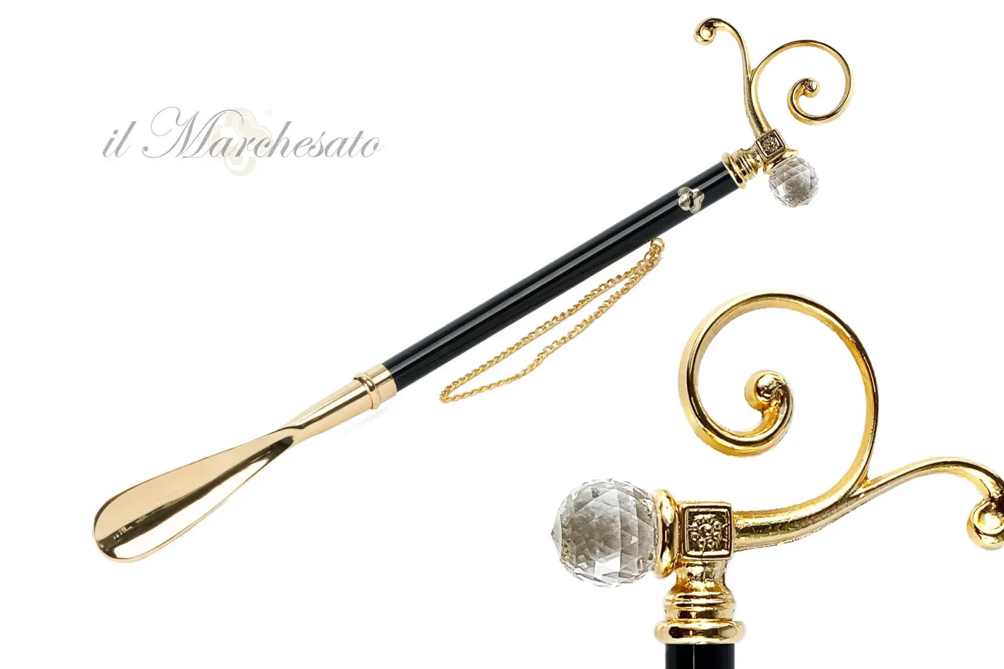il Marchesato Silver plated shoehorn
