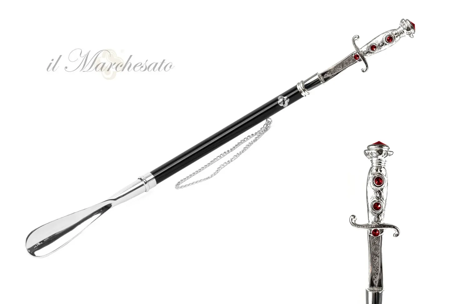 il Marchesato Silver plated shoehorn
