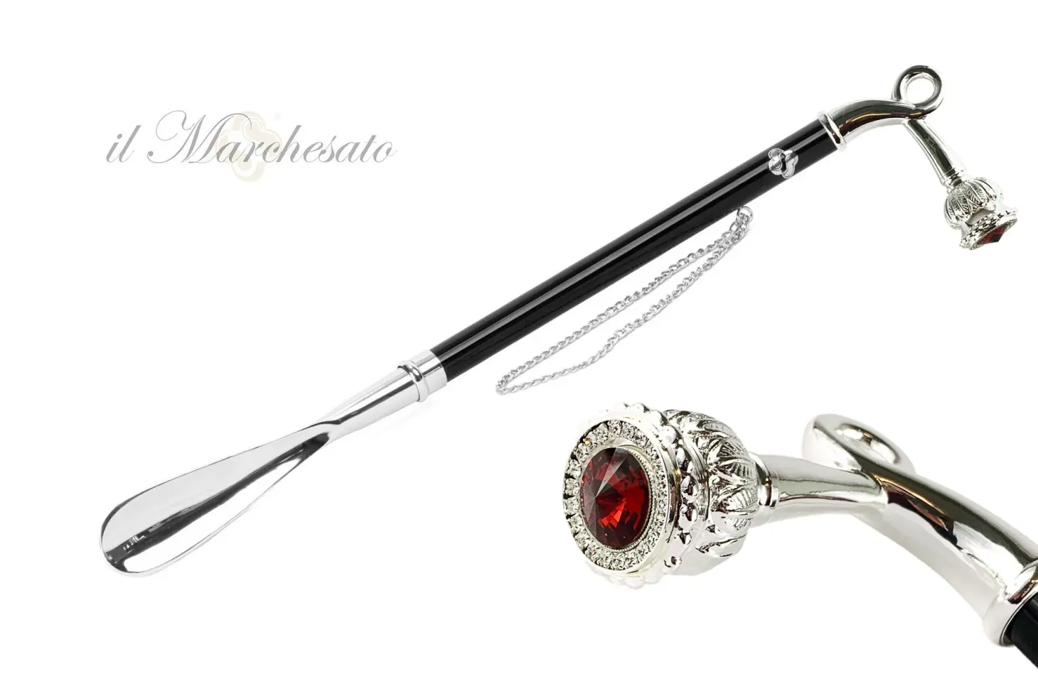 il Marchesato Silver plated shoehorn
