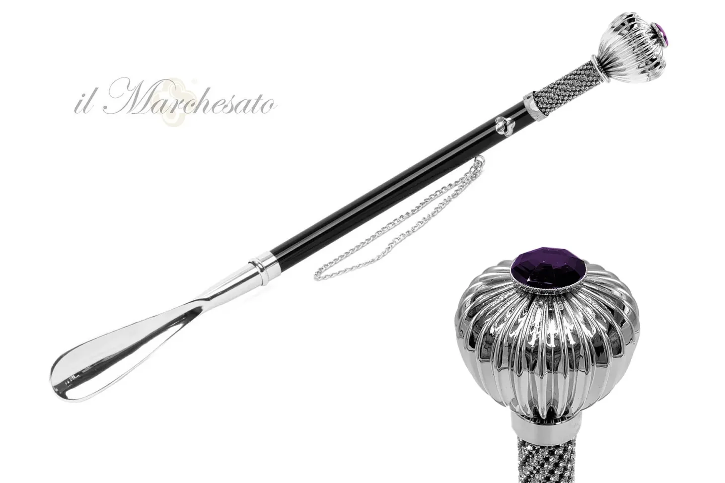 il Marchesato Silver plated shoehorn