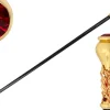 Italian Artisan Excellence: Luxury Walking Cane with 24K Gold Plating