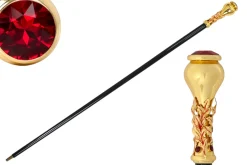 Italian Artisan Excellence: Luxury Walking Cane with 24K Gold Plating