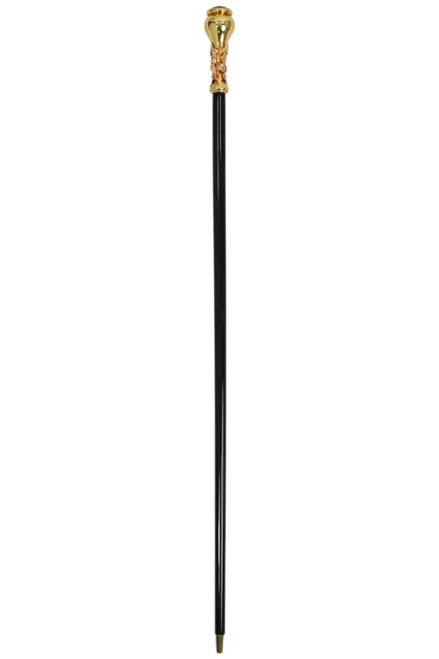 Italian Artisan Excellence: Luxury Walking Cane with 24K Gold Plating