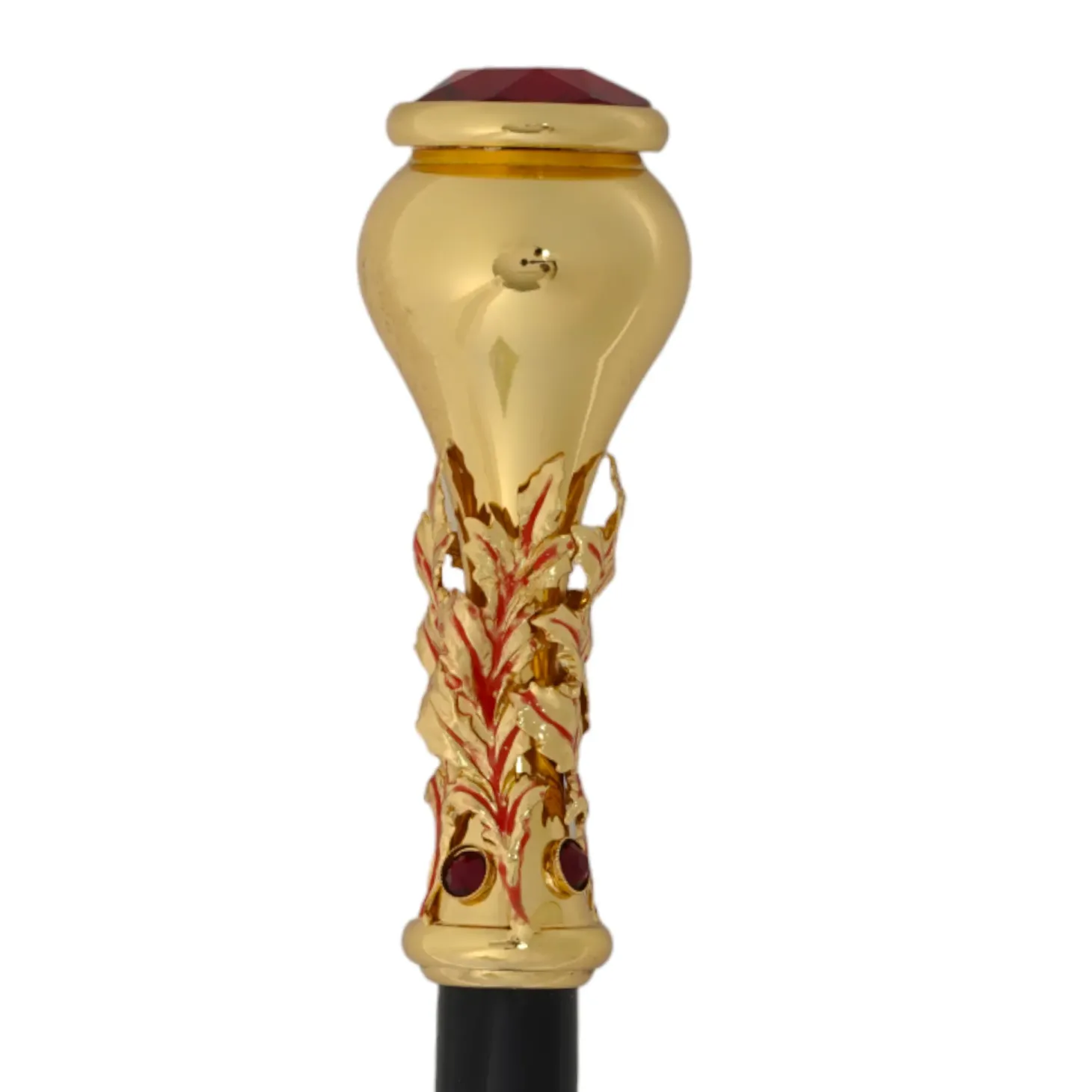 Italian Artisan Excellence: Luxury Walking Cane with 24K Gold Plating