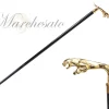 24K goldplated jaguar walking stick