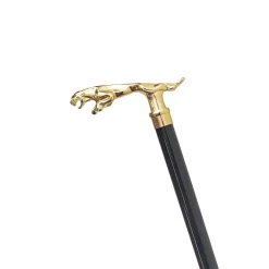 24K goldplated jaguar walking stick