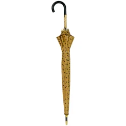 LIMITED COLLECTION - Jaquard polka dot gold umbrella