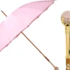 LIMITED COLLECTION - Pink Umbrella with Gold-Plated Handle and Quartz