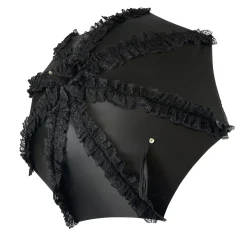 Limited collection - umbrella with Black lace - exclusive "ilMarchesat