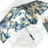 Lovely Folding Umbrella With Blue Poppies Design