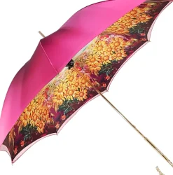 Lovely Fuchsia Shade Umbrella, New Flowered Exclusive By il Marchesato
