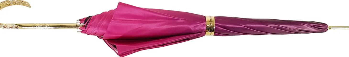 Lovely Fuchsia Shade Umbrella, New Flowered Exclusive By il Marchesato