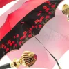 Lovely Red Shade Umbrella, New Flowered Exclusive By il Marchesato