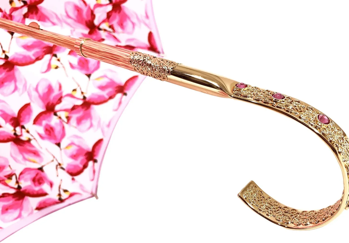 Lovely Shade Fuchsia/Pink Umbrella - Exclusive Flower Design