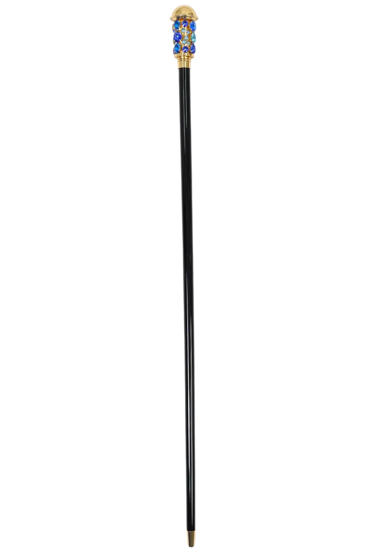 Luxurious Italian Tradition: 24K Gold-Plated Walking Cane Embellished