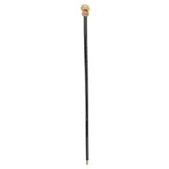 Luxurious Jeweled Walking Stick with Red Crystals
