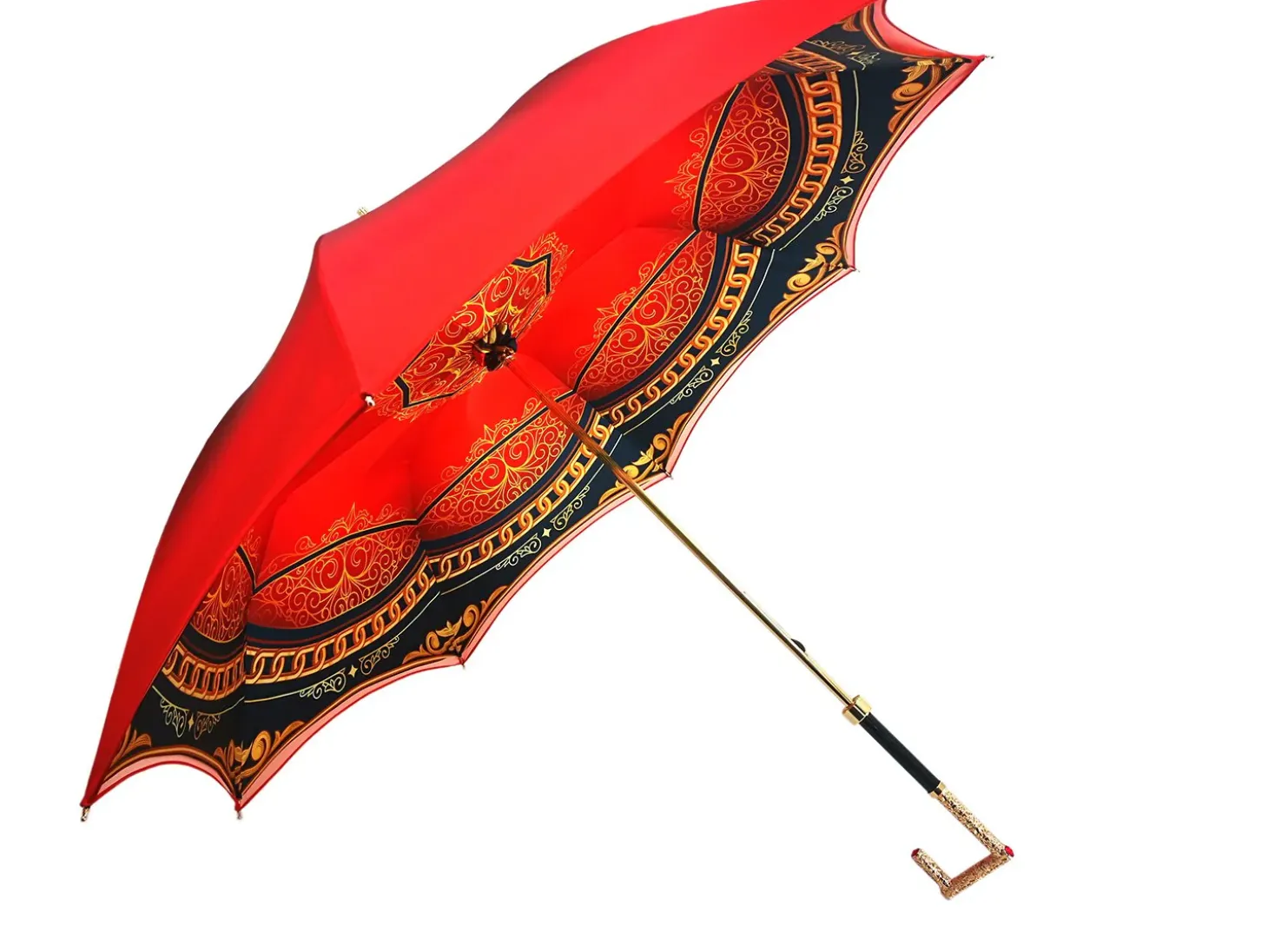 Luxurious Red Umbrella, Double Cloth - Abstract Design