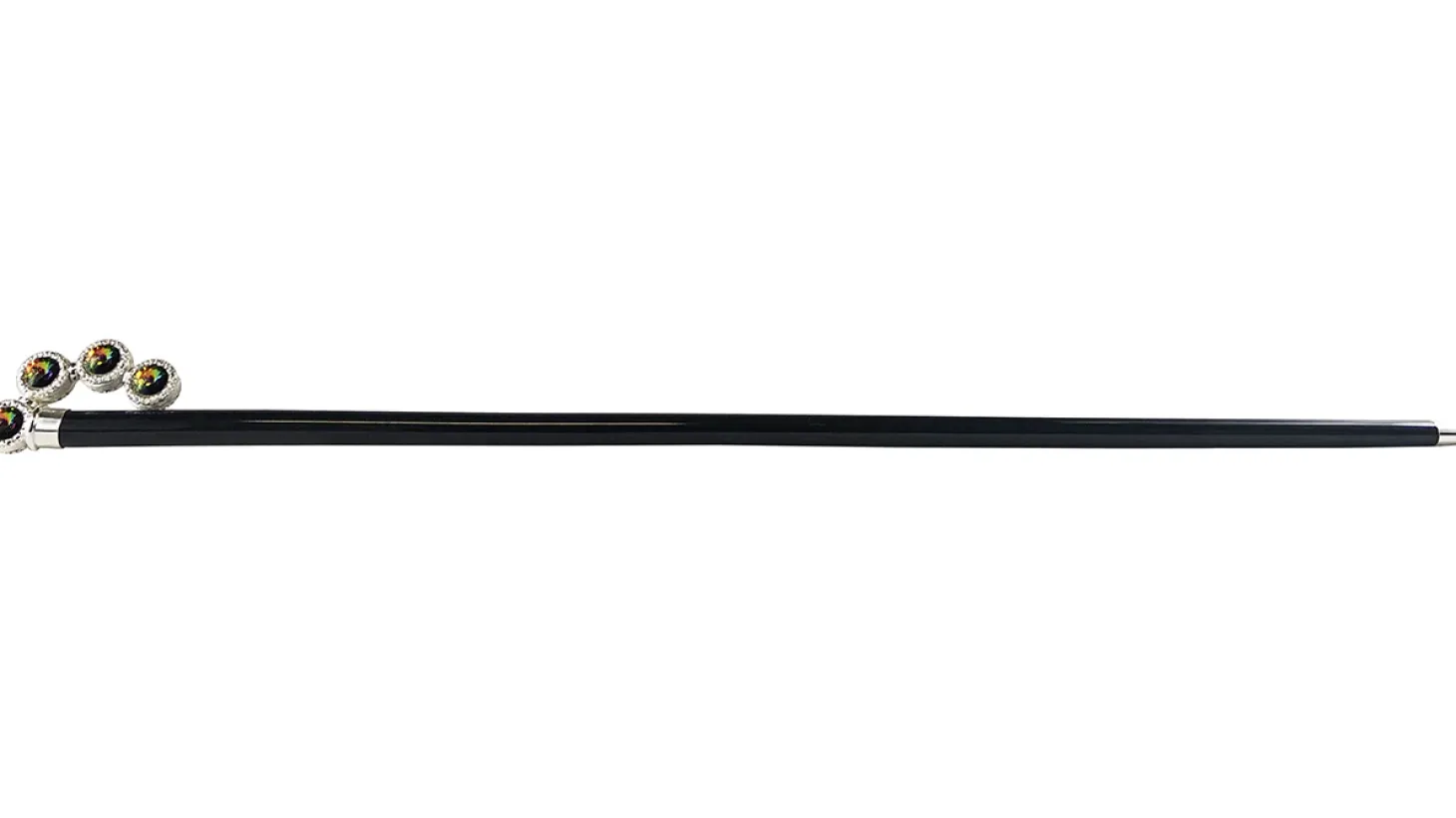 Luxurious Walking stick with multicolor crystals