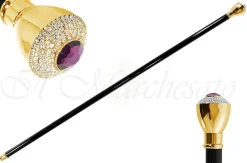Luxurious Walkingsticks - Swarovski Crystal Encrusted Knob