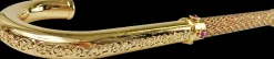 Luxury Gold plated 24K walking stick encrusted with thousands of ameth