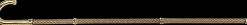 Luxury Gold plated 24K walking stick encrusted with thousands of ameth
