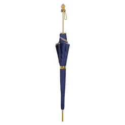 Luxury in Rain: Handmade Umbrellas featuring 24K Gold-Plated Crystal H
