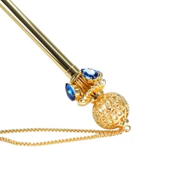 Luxury in Rain: Handmade Umbrellas featuring 24K Gold-Plated Crystal H