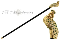 Luxury Peacock with Emerald Swarovski elements