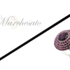Luxury Walking Cane - Fuchsia Crystals Knob