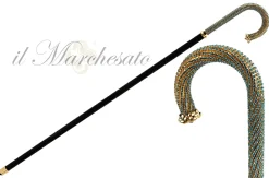 Luxury Walking stick Encrusted with hundreds Aquamarine Crystals