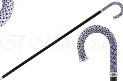 Luxury Walking stick Encrusted with hundreds Sapphire Crystals