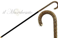 Luxury Walking stick Encrusted with hundreds Black Crystals