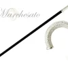 Luxury Walking stick for Man with thousands of white crystals
