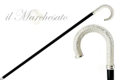 Luxury Walking stick for Man with thousands of white crystals