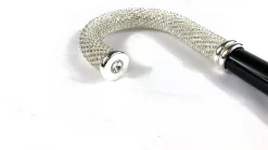 Luxury Walking stick for Man with thousands of white crystals