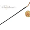 Luxury walking stick with Siam crystal and wolf