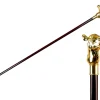 Luxury Walking Stick with Gold-Plated Camel Handle