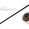 Luxury Walkingstick - Fuchsia Crystals Knob