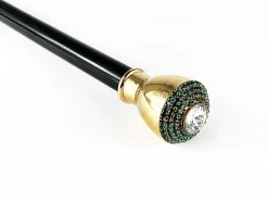 Luxury Walkingstick - Swarovski Crystal Encrusted Knob