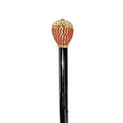Luxury Walkingsticks - Red Crystals Encrusted Knob