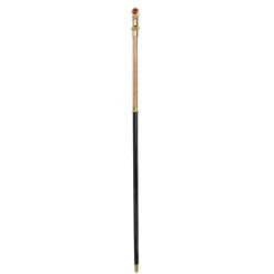 Majestic cane 24K goldplated with crystals - Limited collection