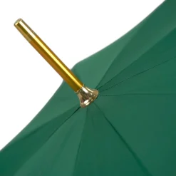 Majestic Green Umbrella with Ornate Sword Handle in 24K Gold Plating