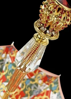 Marvellous Red umbrella with jewel handle