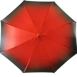 Marvelous Green and Red Umbrella with Goldplated flower