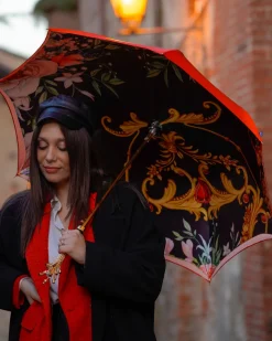 Marvelous Umbrella With Double Cloth Exclusive Design by il Marchesato