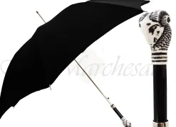 Men's Black Umbrella - Ram Head Handle